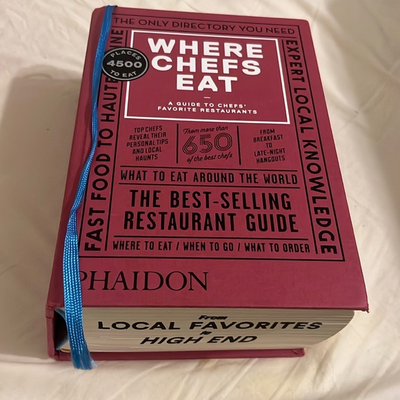 Where Chefs Eat Accessories - Where Chefs Eat NEW BOOK 4500 places fancy & famous restaurants 3rd edition